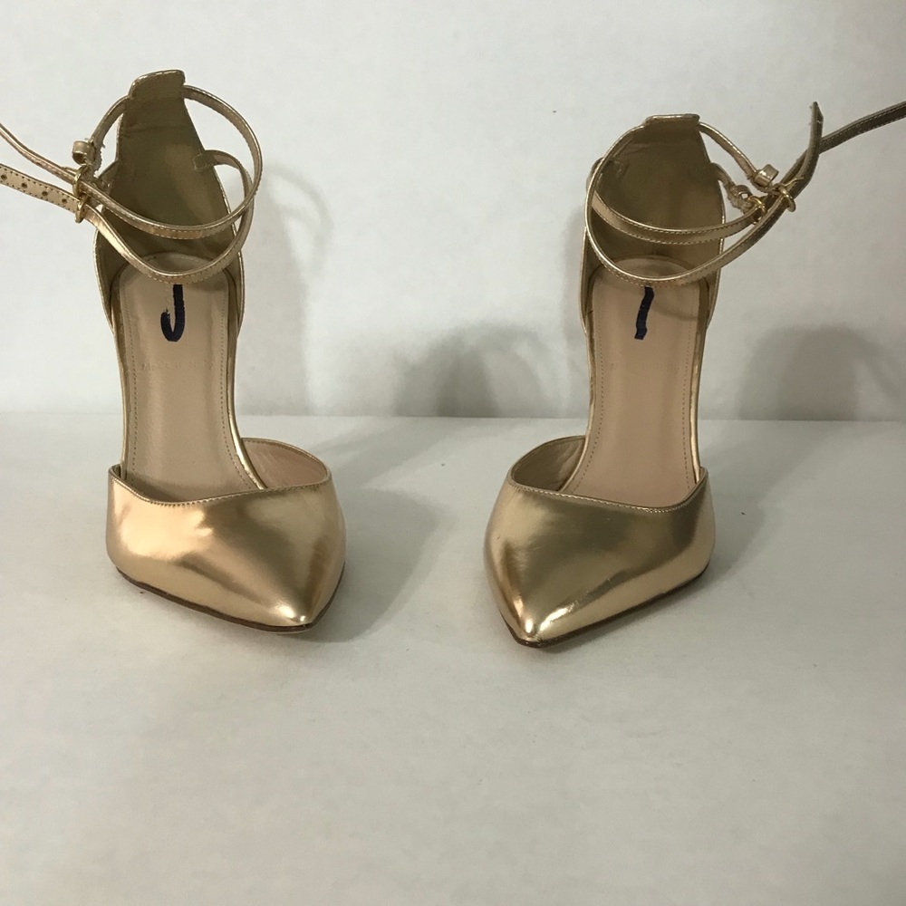 J CREW gold strap heels!(FINAL PRICE-pricedropped)
